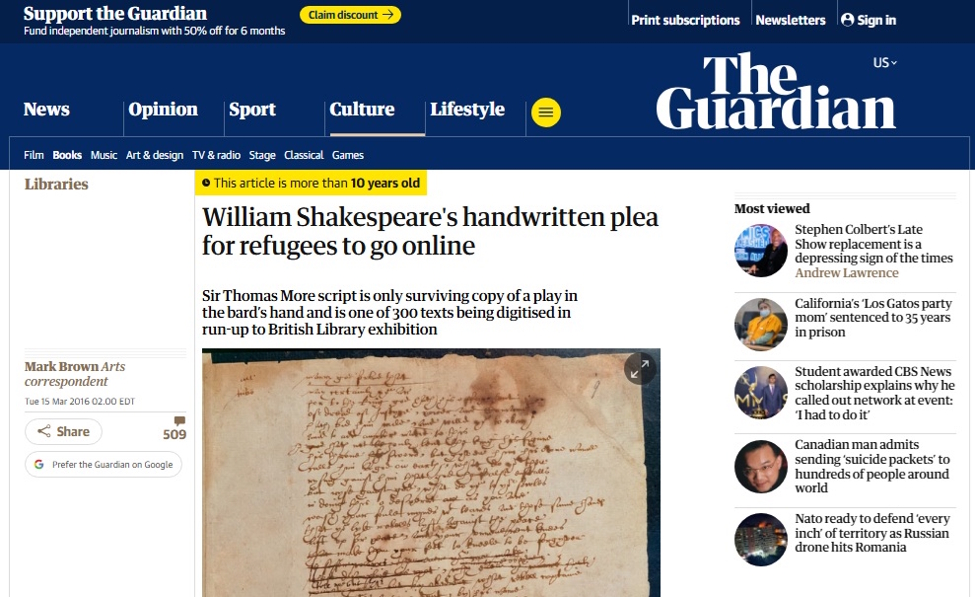 Guardian News Story